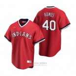 Camiseta Beisbol Hombre Cleveland Guardians Wilson Ramos Cooperstown Collection Road Rojo