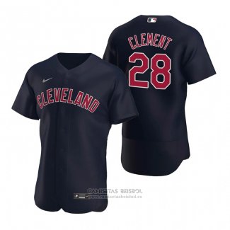 Camiseta Beisbol Hombre Cleveland Indians Ernie Clement Autentico Alterno Azul