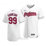 Camiseta Beisbol Hombre Cleveland Indians James Karinchak Autentico Primera Blanco