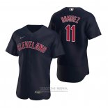 Camiseta Beisbol Hombre Cleveland Indians Jose Ramirez Alterno Autentico 2020 Azul