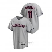 Camiseta Beisbol Hombre Cleveland Indians Jose Ramirez Road Replica Gris