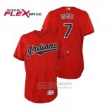 Camiseta Beisbol Hombre Cleveland Indians Yan Gomes Flex Base Autentico Collection Alterno 2019 Rojo