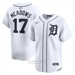 Camiseta Beisbol Hombre Detroit Tigers Austin Meadows Primera Limited Blanco