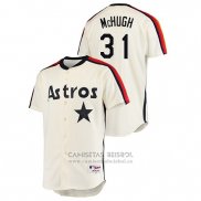 Camiseta Beisbol Hombre Houston Astros Collin Mchugh Oilers Vs. Houston Astros Cooperstown Collection Crema