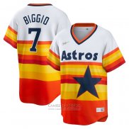 Camiseta Beisbol Hombre Houston Astros Craig Biggio Primera Cooperstown Collection Blanco