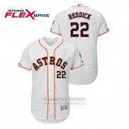 Camiseta Beisbol Hombre Houston Astros Josh Reddick Flex Base Blanco