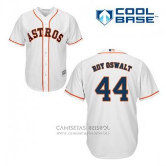 Camiseta Beisbol Hombre Houston Astros Roy Oswalt 44 Blanco Primera Cool Base