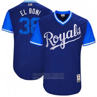 Camiseta Beisbol Hombre Kansas City Royals 2017 Little League World Series Jorge Bonifacio Azul