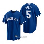 Camiseta Beisbol Hombre Kansas City Royals George Brett Alterno Replica Azul