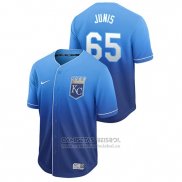 Camiseta Beisbol Hombre Kansas City Royals Jakob Junis Fade Autentico Azul