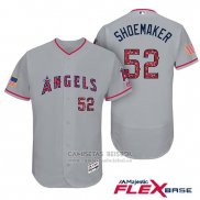 Camiseta Beisbol Hombre Los Angeles Angels 2017 Estrellas y Rayas Matt Shoemaker Gris Flex Base