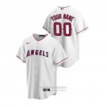 Camiseta Beisbol Hombre Los Angeles Angels Personalizada Replica Primera Blanco