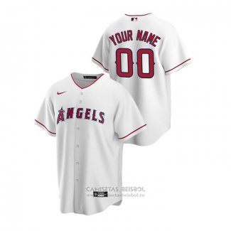 Camiseta Beisbol Hombre Los Angeles Angels Personalizada Replica Primera Blanco