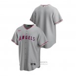 Camiseta Beisbol Hombre Los Angeles Angels Replica Road Gris