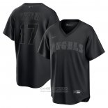Camiseta Beisbol Hombre Los Angeles Angels Shohei Ohtani Replica Negro