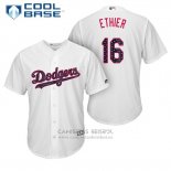 Camiseta Beisbol Hombre Los Angeles Dodgers 2017 Estrellas y Rayas Andre Ethier Blanco Cool Base