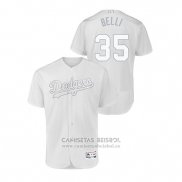 Camiseta Beisbol Hombre Los Angeles Dodgers Cody Bellinger 2019 Players Weekend Autentico Blanco