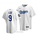 Camiseta Beisbol Hombre Los Angeles Dodgers Gavin Lux 2020 Replica Primera Blanco