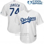 Camiseta Beisbol Hombre Los Angeles Dodgers Kenley Jansen Blanco Cool Base