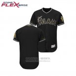 Camiseta Beisbol Hombre Miami Marlins 2018 Dia de los Caidos Flex Base Negro