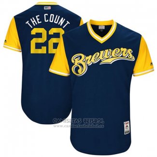 Camiseta Beisbol Hombre Milwaukee Brewers 2017 Little League World Series Matt Garza Azul