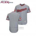 Camiseta Beisbol Hombre Minnesota Twins 2018 Stars & Stripes Flex Base Gris