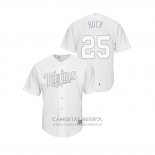 Camiseta Beisbol Hombre Minnesota Twins Byron Buxton 2019 Players Weekend Replica Blanco