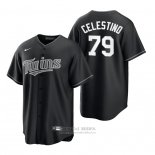 Camiseta Beisbol Hombre Minnesota Twins Gilberto Celestino Replica 2021 Negro
