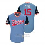 Camiseta Beisbol Hombre Minnesota Twins Jason Castro 2018 LLWS Players Weekend Stro Azul