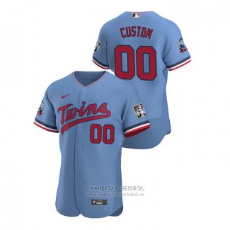 Camiseta Beisbol Hombre Minnesota Twins Personalizada Authentic 2020 Alterno Azul