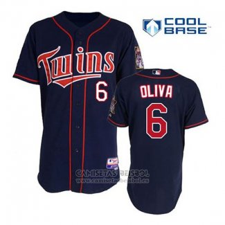 Camiseta Beisbol Hombre Minnesota Twins Tony Oliva 6 Azul Alterno Primera Cool Base