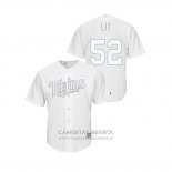 Camiseta Beisbol Hombre Minnesota Twins Zack Littell 2019 Players Weekend Replica Blanco