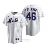 Camiseta Beisbol Hombre New York Mets David Peterson Replica Primera Blanco