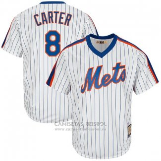 Camiseta Beisbol Hombre New York Mets Gary Carter Blanco Cooperstown Collection