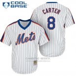 Camiseta Beisbol Hombre New York Mets Gary Carter Blanco Cooperstown Cool Base