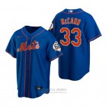 Camiseta Beisbol Hombre New York Mets James Mccann Alterno Azul