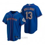 Camiseta Beisbol Hombre New York Mets Luis Guillorme Replica Azul