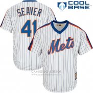 Camiseta Beisbol Hombre New York Mets Tom Seaver Blanco Cooperstown Cool Base
