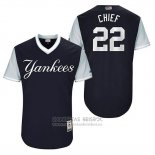 Camiseta Beisbol Hombre New York Yankees 2017 Little League World Series Jacoby Ellsbury Azul