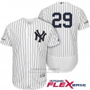 Camiseta Beisbol Hombre New York Yankees 2017 Postemporada Todd Frazier Blanco Flex Base