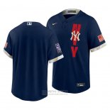 Camiseta Beisbol Hombre New York Yankees 2021 All Star Replica Azul