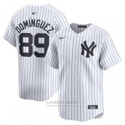 Camiseta Beisbol Hombre New York Yankees Jasson Dominguez Primera Limited Blanco