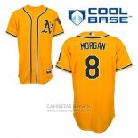 Camiseta Beisbol Hombre Oakland Athletics Joe Morgan 8 Oro Alterno Cool Base