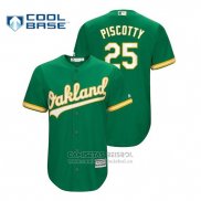 Camiseta Beisbol Hombre Oakland Athletics Stephen Piscotty Cool Base Alterno Kelly Verde