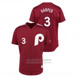 Camiseta Beisbol Hombre Philadelphia Phillies Bryce Harper 1979 Saturday Night Special Autentico Rojo