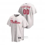 Camiseta Beisbol Hombre Philadelphia Phillies Personalizada Replica Primera Blanco