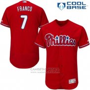 Camiseta Beisbol Hombre Philadelphia Phillies Randy Maikel Franco Autentico Collection Rojo Cool Base Jugador