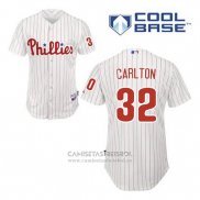 Camiseta Beisbol Hombre Philadelphia Phillies Steve Carlton 32 Blanco Primera Cool Base