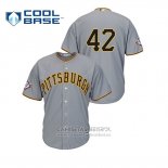 Camiseta Beisbol Hombre Pittsburgh Pirates 2019 Jackie Robinson Day Cool Base Gris