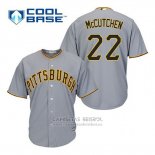 Camiseta Beisbol Hombre Pittsburgh Pirates Andrew Mccutchen 22 Gris Cool Base